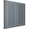 Ekena Millwork 31-in. W x 62-in. H Ashford Panel Moulding Kit Double Panel PMLKAS31X62B - alternate 9